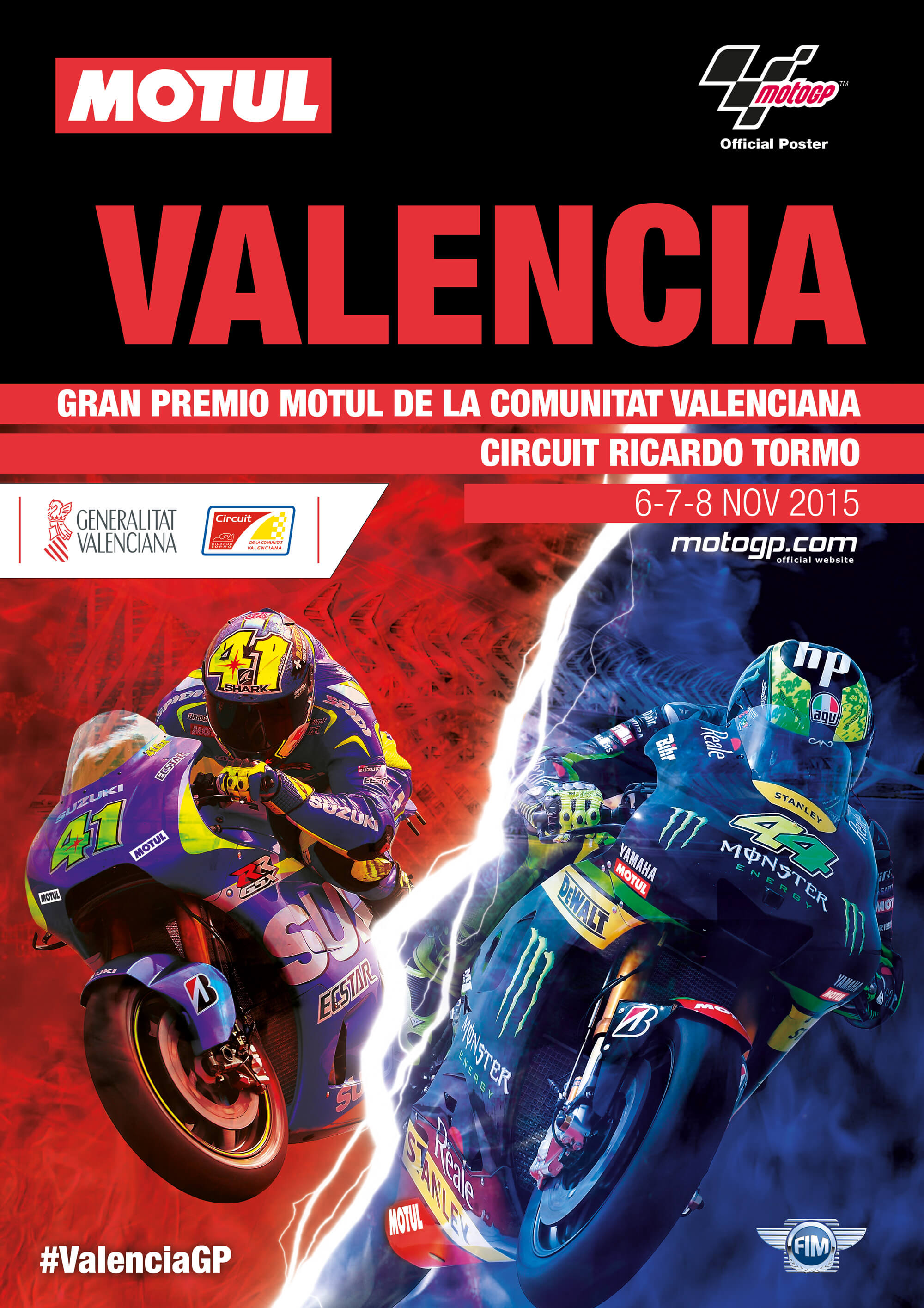 Gran Premio Motul de la Comunitat Valenciana 2015 в городе Валенсия, Испания.