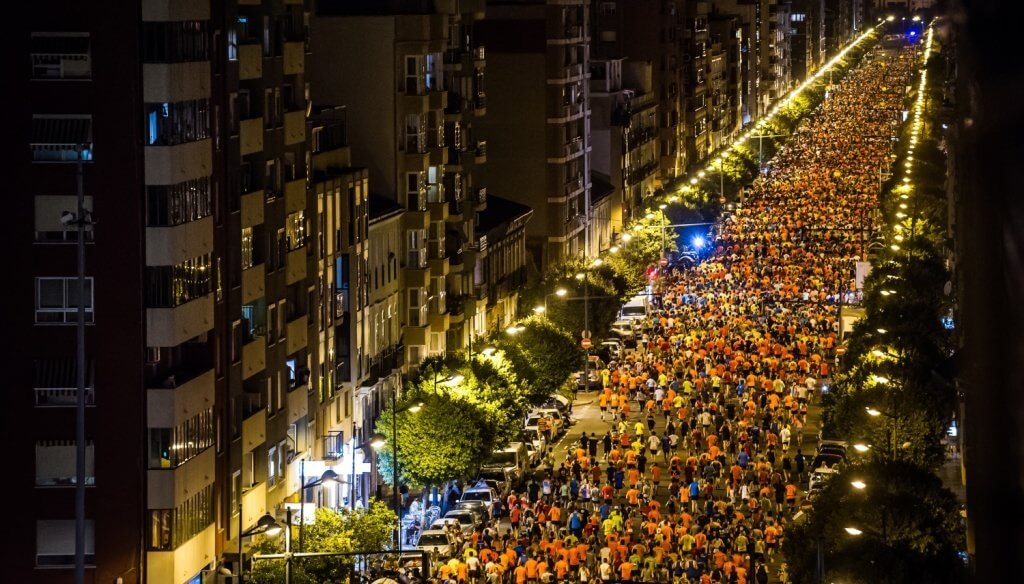 Ночной марафон 15К 2018 в Валенсии