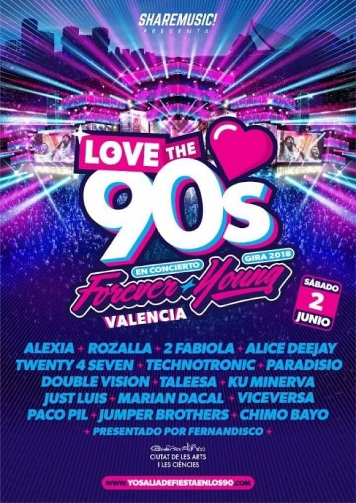 Фестиваль танцевальной музыки Love the 90’s в Валенсии