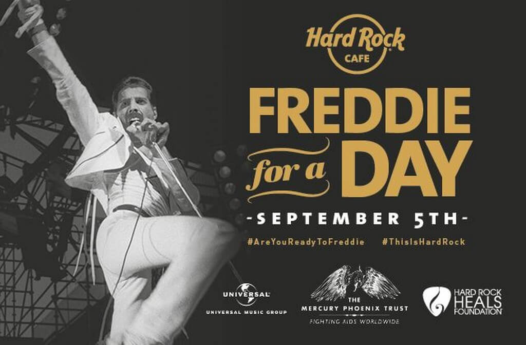 5 сентября в честь 72-го дня рождения Фредди Меркури Hard Rock Cafe в Валенсии устраивает вечеринку в честь дня рождения легендарного солиста группы“Queen”