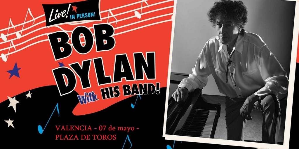 7 мая 2019 года знаменитый на весь мир автор и исполнитель Боб Дилан (Bob Dylan) даст единственный концерт на площади для корриды (Plaza de Toros) в Валенсии.
