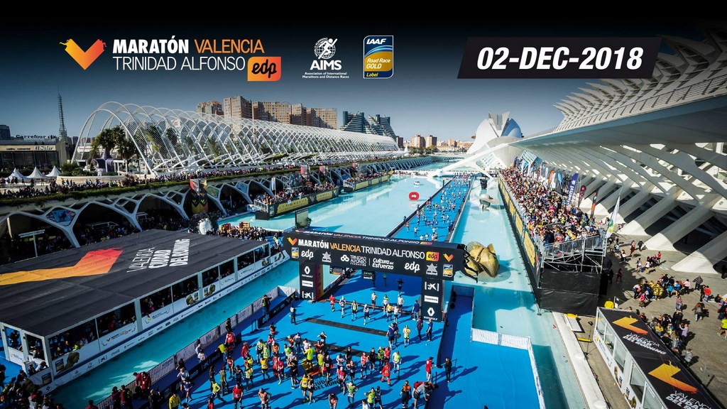 38ой марафон Maratón Valencia Trinidad Alfonso пройдёт 02 декабря в городе Валенсия, Испания. Начало и конец маршрута - в Городе наук и искусств, Валенсия