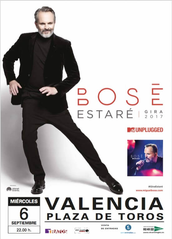 Концерт Мигеля Босе на Арене для боя быков в Валенсии