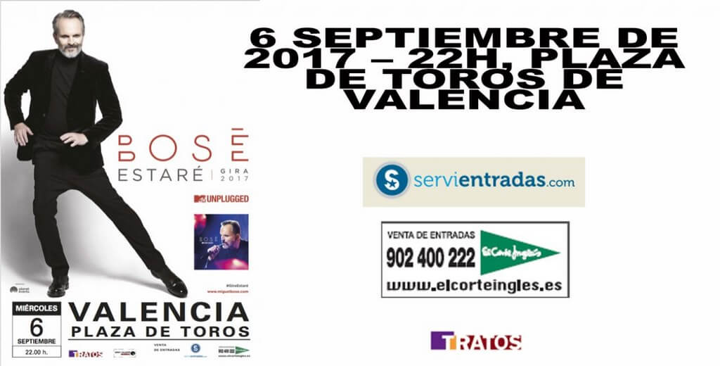 6 сентября на Площади для боя быков в Валенсии состоится акустический концерт знаменитого на весь мир певца Мигеля Босе, который представит свои новые песни