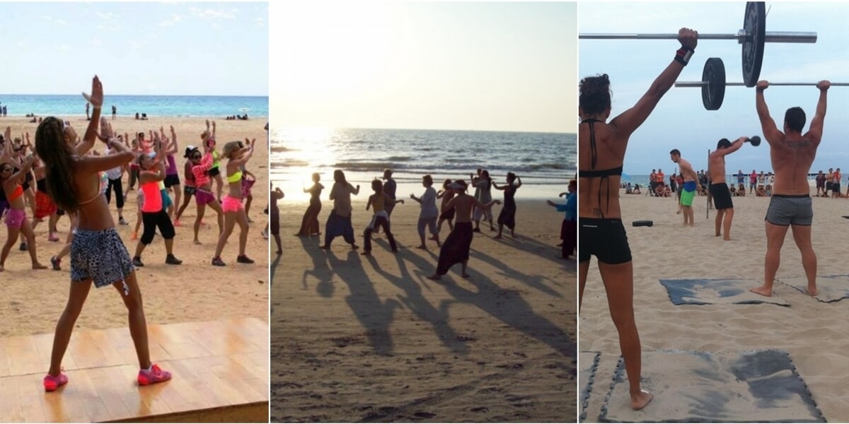 Бесплатные  спортивные мероприятия в Валенсии на пляже Мальваросса