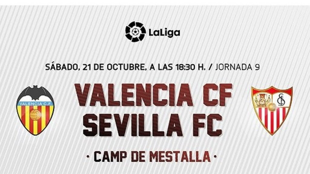 21 октября в 18.30 на домашнем стадионе команды Месталья" в Валенсии в рамках 9го тура ЛаЛиги состоится матч между "ФК "Валенсия" и ФК "Севилья"