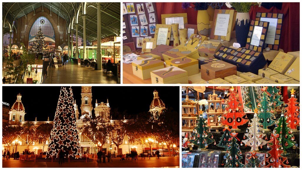 В начале декабря в Валенсии начала работу традиционная рождественская ярмарка, которая в этом году расположилась на площади перед Центральным рынком города