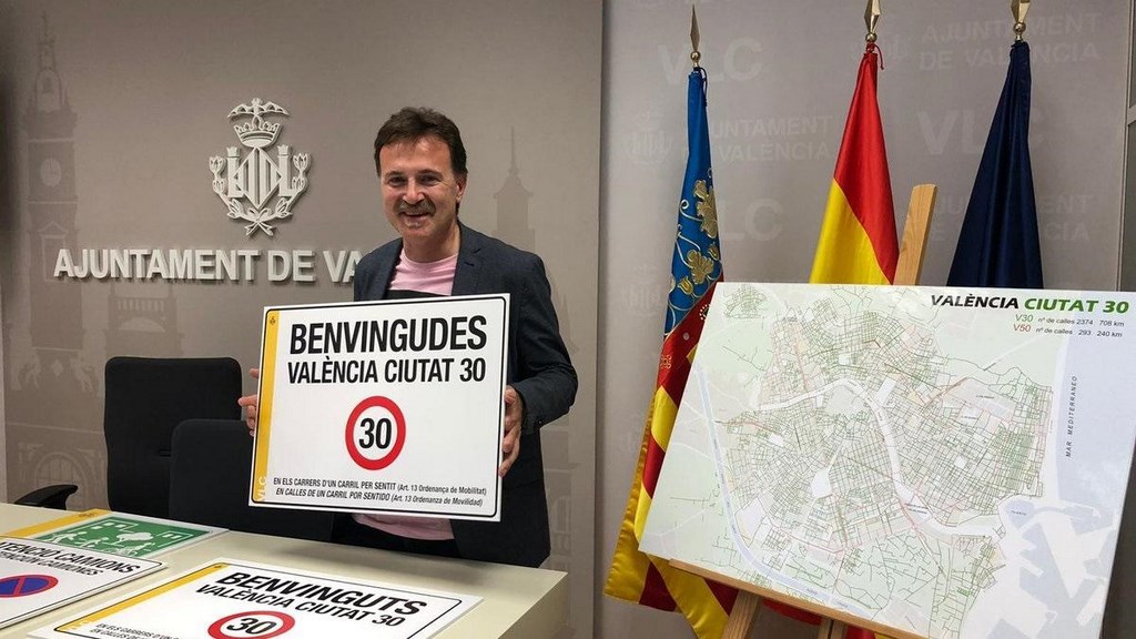 В Валенсии ограничили скорость движения до 30 км/ч